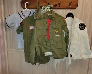 Boy Scout Uniforms, Karate Uniform and a Baseball Shirt