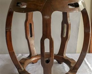 Chinese Late Qing Dynasty Hongmu Drum Stool