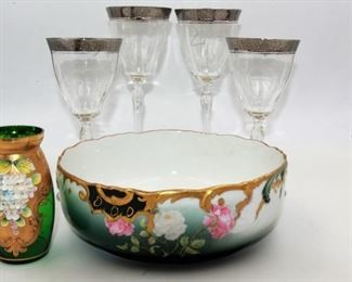 Vintage Crystal and Limoges 