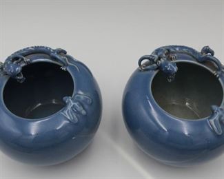 Blue Glaze with dragons