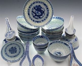 Antique Rice Pattern Set