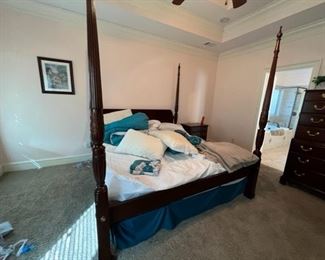 King adjustable bed and bed frame.