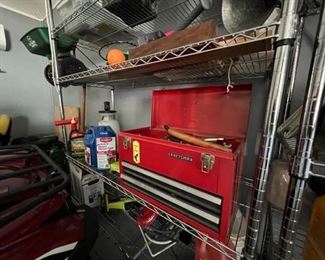 Craftsman tool box and stuff to put in it.