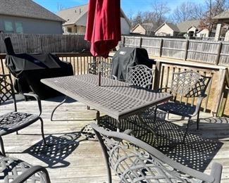 Patio Furniture and umbrella 