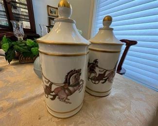Antique canisters 