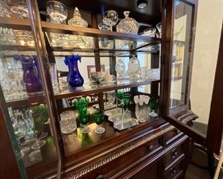 Glass wear and china hutch