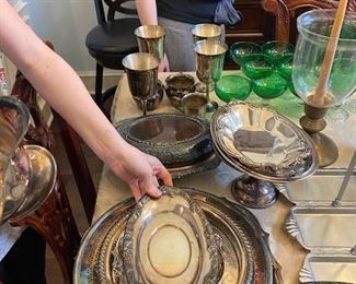 Silver Serving trays 