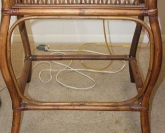 Bamboo end table.