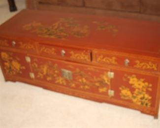 Coffee table with storage.