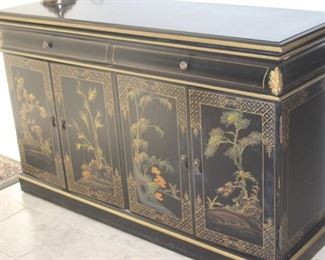 Asian themed/style buffet/server.