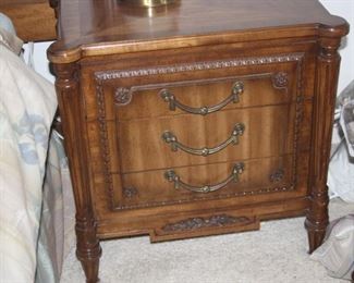 One of two nightstands.