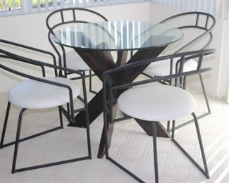 Contemporary dinette table/chairs.