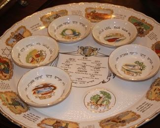 Large Seder plate.