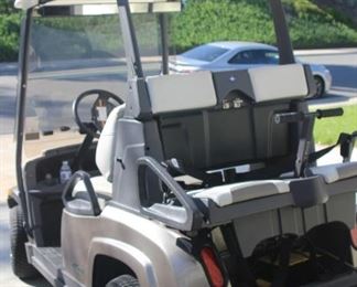 Beat the soaring gas prices with this electric Polaris Breeze. 2015. Like new golf cart. Four seats with seat belts. Batteries replaced in 2019., lights, signals, cover, cables for security, charger. Like new condition.