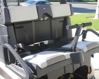 Beat the soaring gas prices with this electric Polaris Breeze. 2015. Like new golf cart. Four seats with seat belts. Batteries replaced in 2019., lights, signals, cover, cables for security, charger. Like new condition.