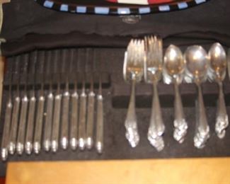 Daffodil, silver plate flatware.