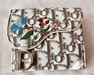 Christian Dior saddle wallet