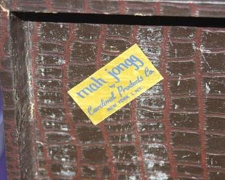 Vintage baker lite mah jong set by Cardinal products Co.