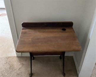Vintage school desk