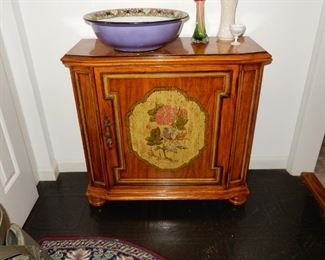 Really neat painted cabinet