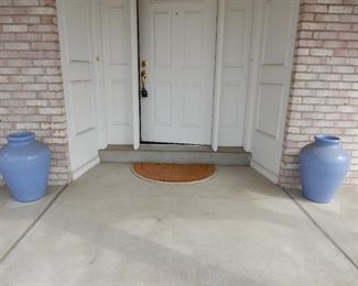 Pair of large outdoor urns