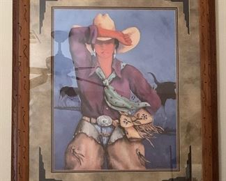 Cowgirl Print 35 x 42