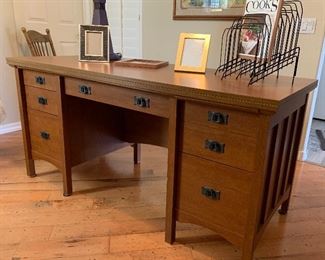 Sauder Office Suite: Desk w Hutch, 2 Drawer Lateral File, Library Desk