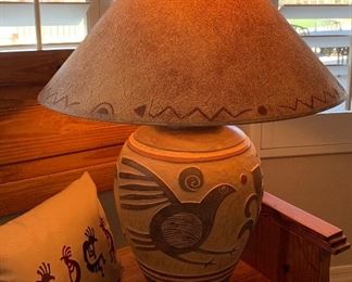 Large Table Lamps Bird Design pair