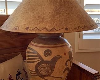 Large Table Lamps Bird Design pair