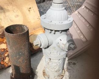 James & Glow fire hydrant w/ base