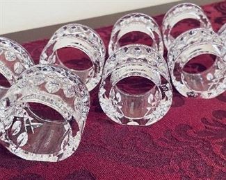 $150
Waterford crystal napkin rings  •  set of 8  •  1.5x2"