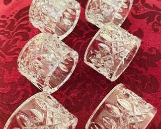 $150
Waterford crystal napkin rings  •  set of 8  •  1.5x2"