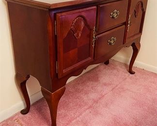 $195
Queen Anne and shell front sideboard
 • 35high 50wide 17 deep