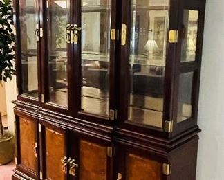 $450
Asian motif curio cabinet and Buffay storage 
 • 82 high 60 wide 15 deep 