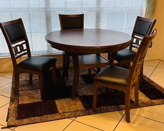 $275
 kitchen table set
Table • 31high 47 across 47 deep 
chairs  • 39 high 18 across 22 deep 