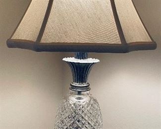 $75
Waterford crystal pineapple lamp  •  21high