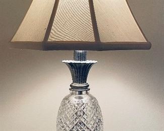 $75
Waterford crystal pineapple lamp  •  21high