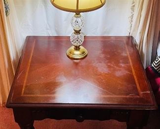 $60 
Mediterranean end table with drawer 