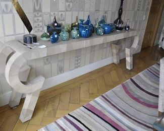 CUSTOM MADE CONSOLE. 9 FEET LONG. ORIGINAL COST WAS $15,000