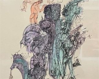 David Tzur hand-signed lithograph