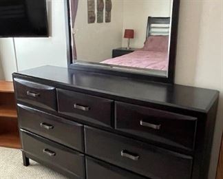 Dresser with mirror