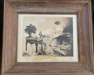 Louis Icart etching, original