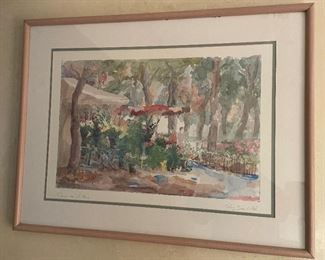 Llado Pierre-Jean watercolor, 1948 French