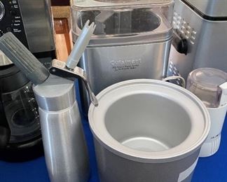 Great small appliances including ice cream maker