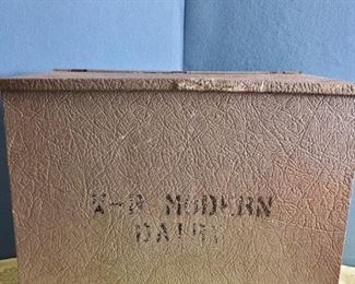 Vintage Modern Dairy Galvanized Box