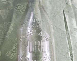 Vintage Raceland Milk Bottle