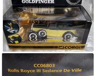 007 James Bond Goldfinger Corgi Rolls Royce III Sedance De Ville
