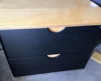 005 Birds Eye Maple Top Lateral File Cabinet