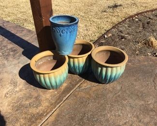 Three Ceramic Pots