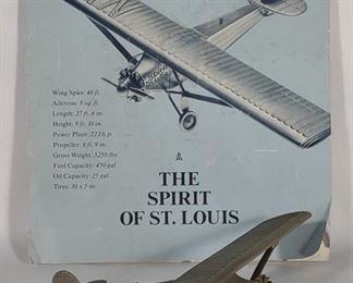 The Spirit of Saint Louis N-X-211 Metal Plane